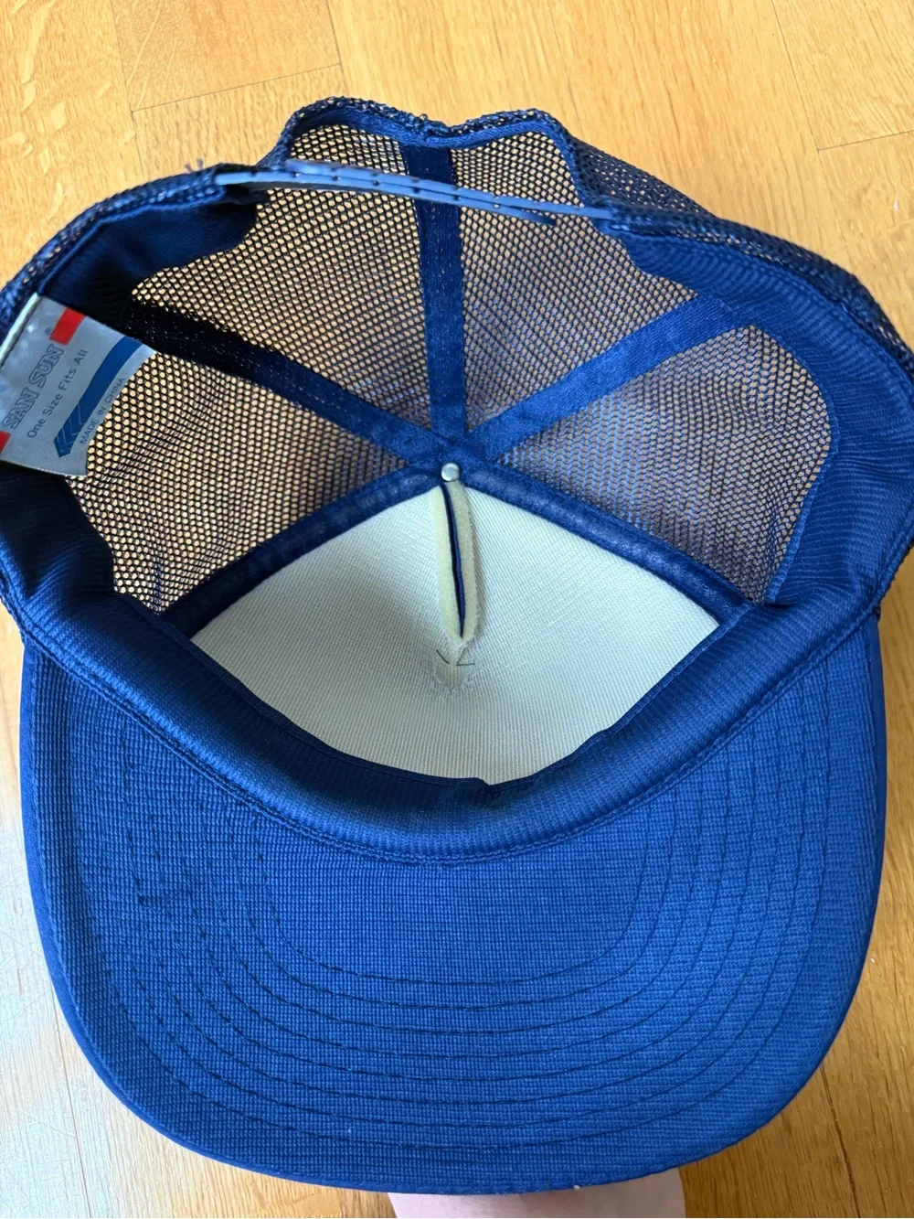 Vintage Michigan Logo Navy & Yellow Trucker Hat